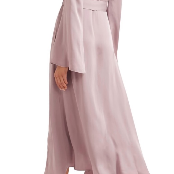 Etro Midi Dress Embellished with a Wrap-Effect in Satin & Sz38 NWT - Picture 4 of 9